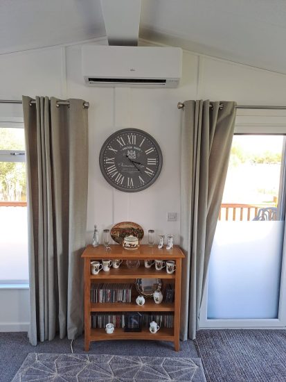 4.2kW Fujitsu Eco Series wall mounted split for a lodge, can be used for heating and cooling