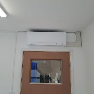 New wall mounted air conditioning installation for a local vets